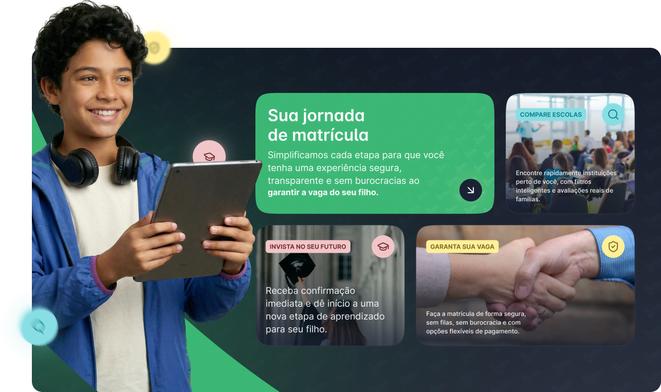 Sua jornada de matrícula no iMatriculei